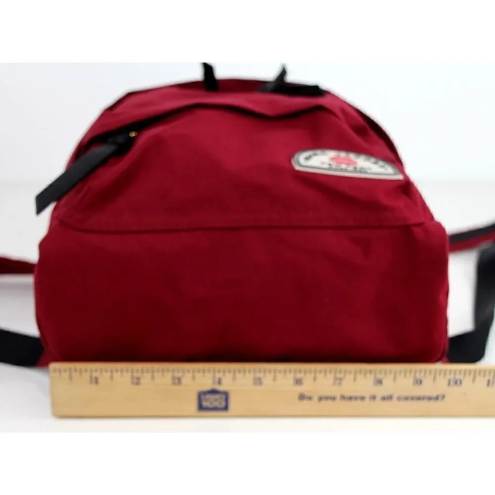 Marc by Marc Jacobs NY RED COTTON CANVAS BACKPACK SHOULDER BAG HANDBAG PURSE